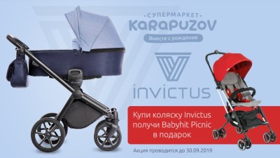 Акция: купи Invictus — получи в подарок Babyhit Picnic