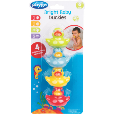 Набор игрушек для ванной Playgro Цветные уточки (0187480) Набор игрушек для ванной Playgro Цветные уточки (0187480)