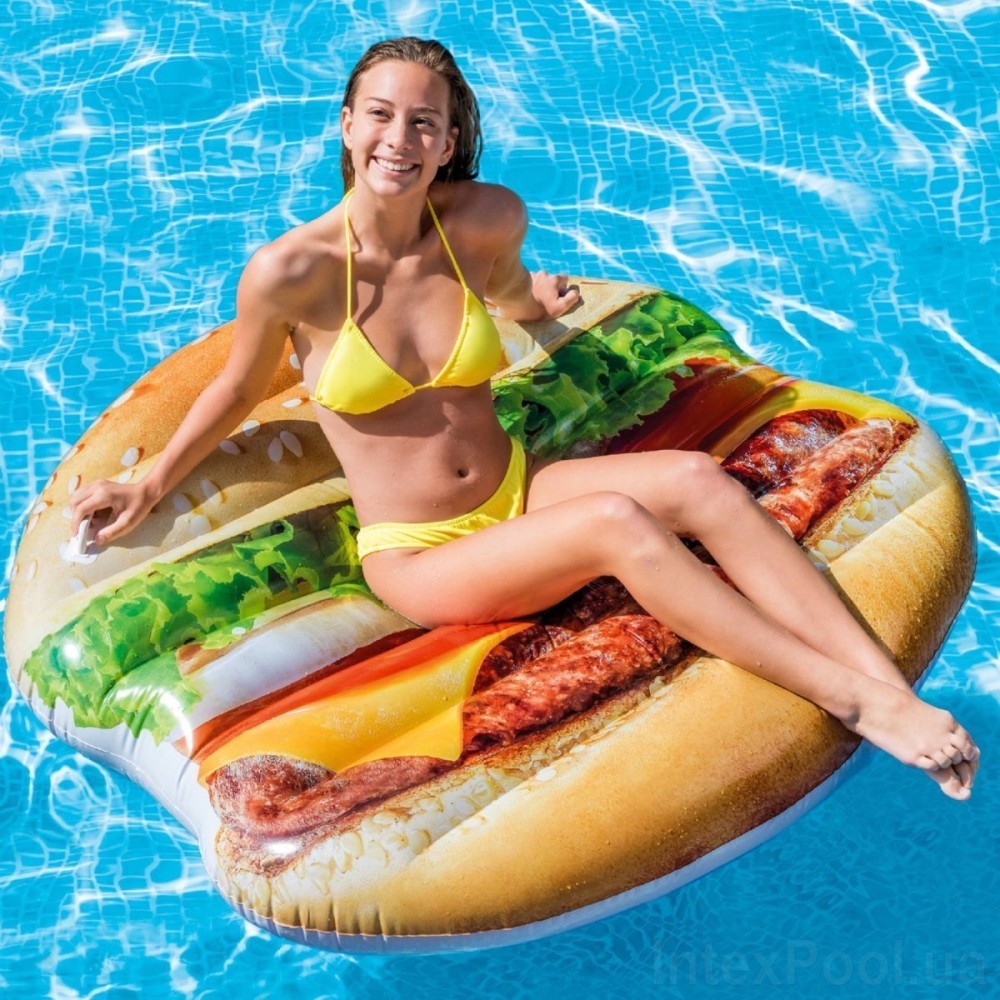 Надувной матрас-плот Intex Гамбургер (Интекс 58780)