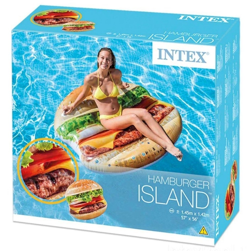 Надувной матрас-плот Intex Гамбургер (Интекс 58780)