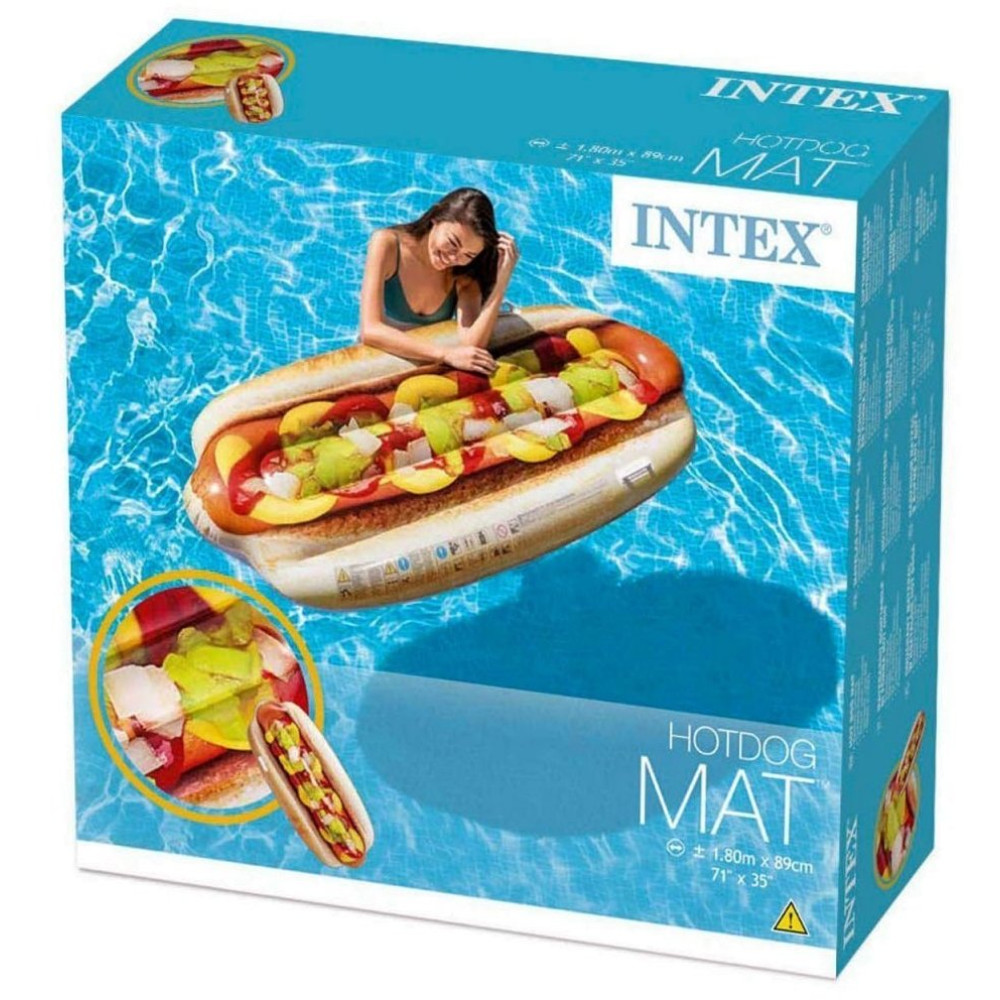 Надувний матрац-плотик Хот-Дог Intex (Інтекс 58771)