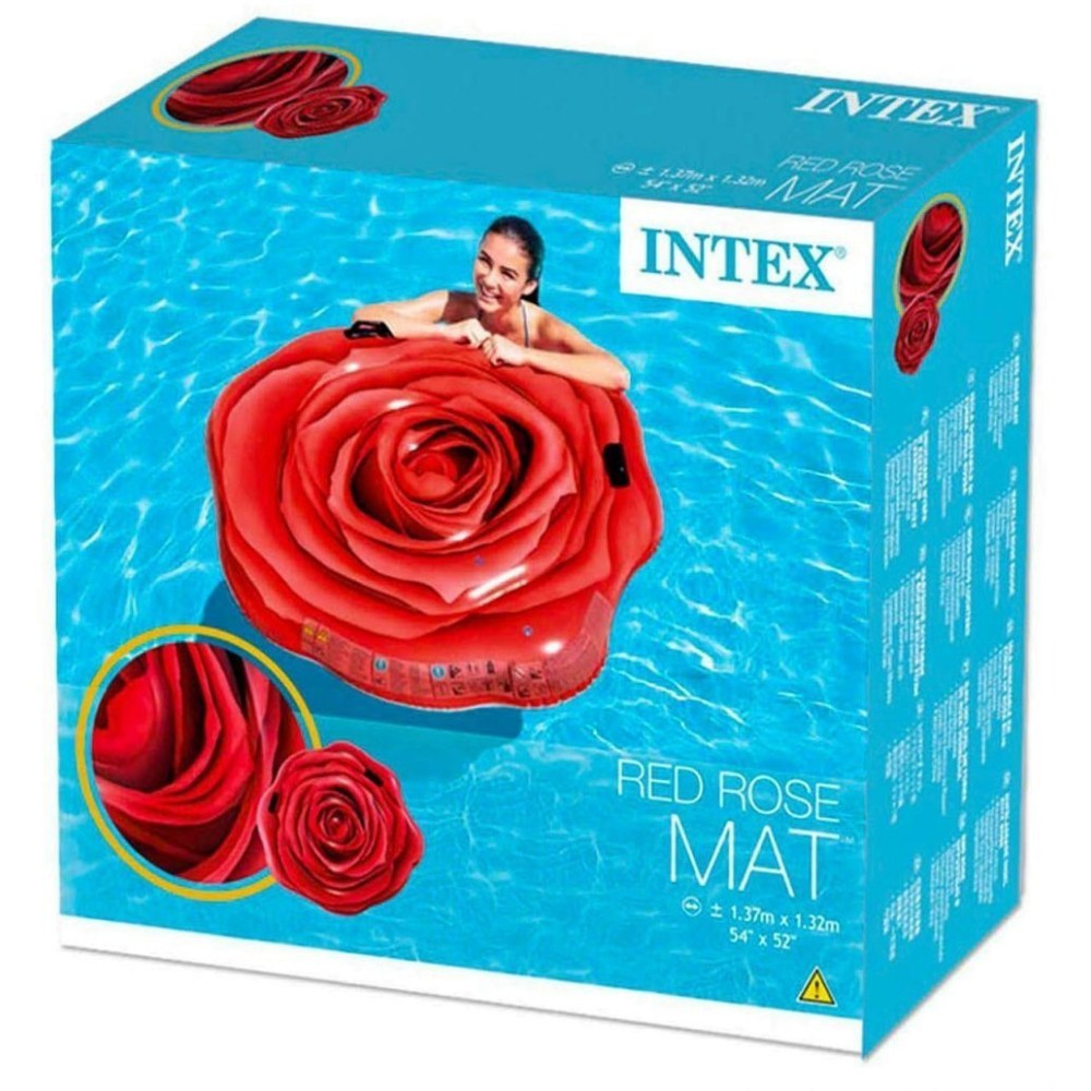 Надувний матрац-плотик Червона Троянда Intex (Інтекс 58783)