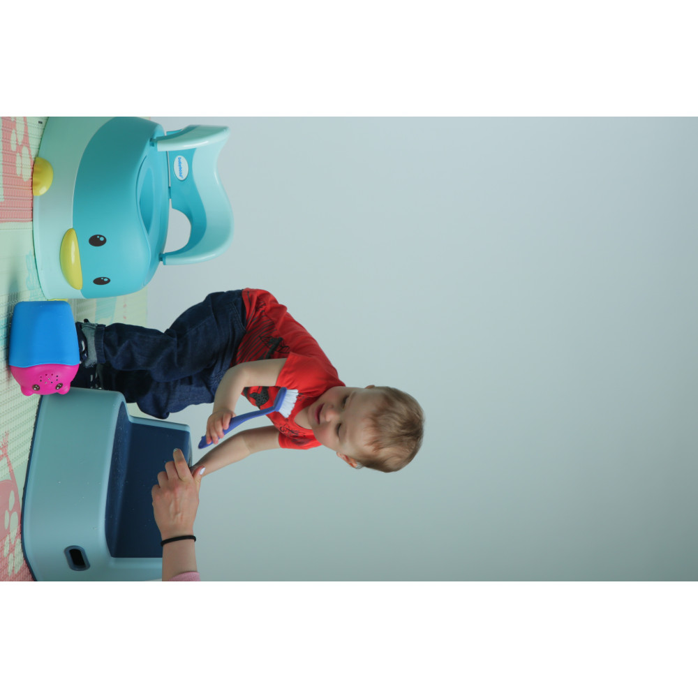 Сходинки у ванну Babyhood Дракончик, блакитні (BH-513B)