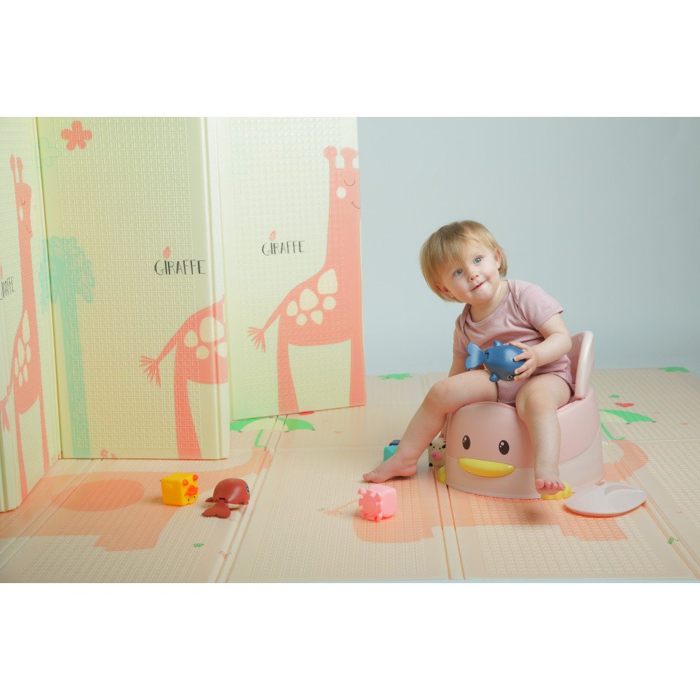 Дитячий горщик Babyhood Каченя з поліуретановим кільцем, рожевий (ВН-114PU) Дитячий горщик Babyhood Каченя з поліуретановим кільцем, рожевий (ВН-114PU)