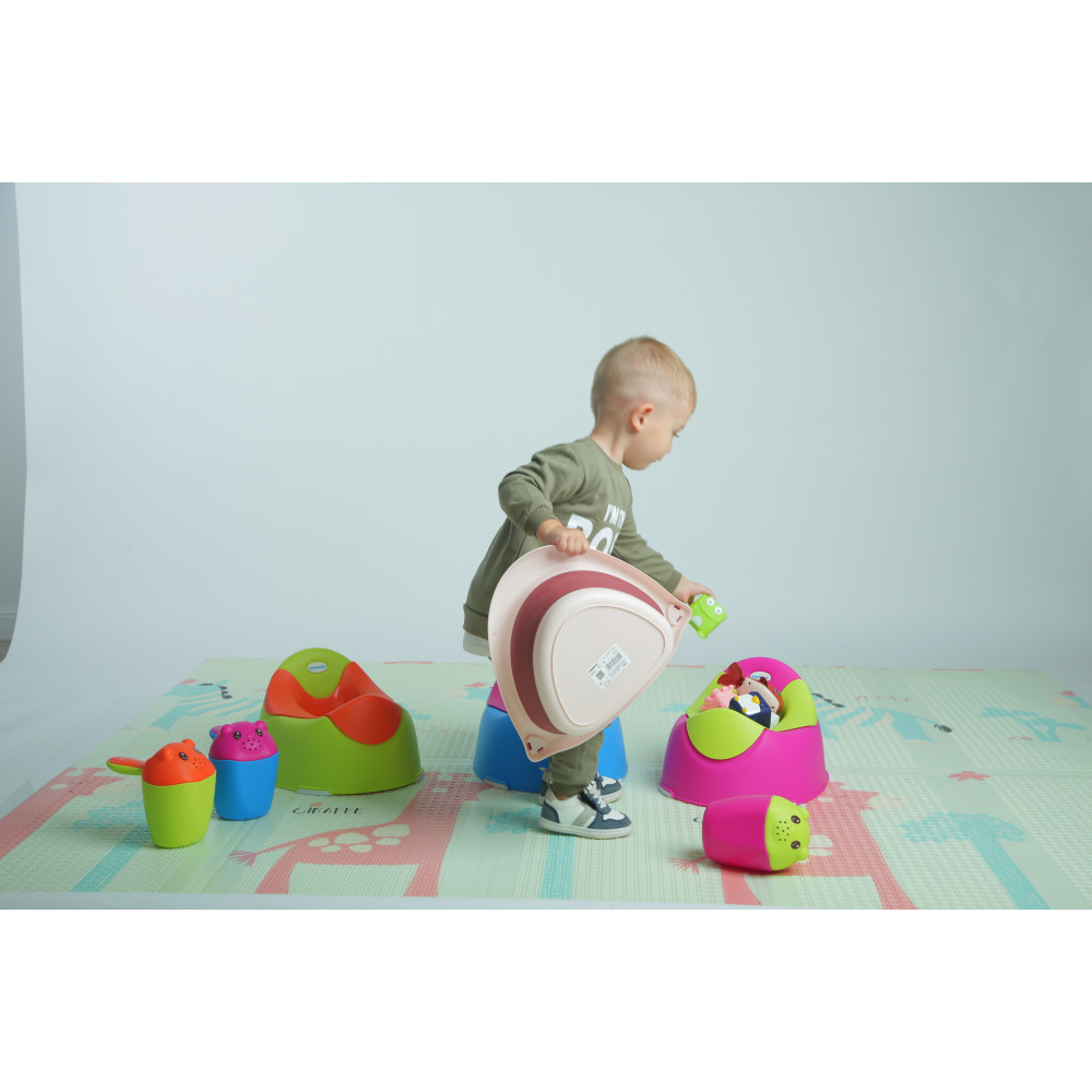 Тазик складний Babyhood Акула, рожевий (BH-746BP)