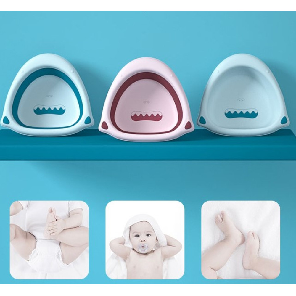 Тазик складний Babyhood Акула, рожевий (BH-746BP)