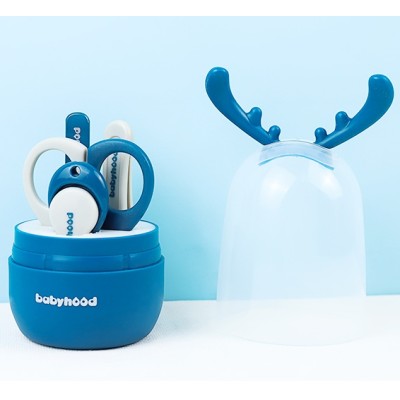 Набір косметиний, манікюрний Babyhood для новонароджених, блакитний (BH-901B)