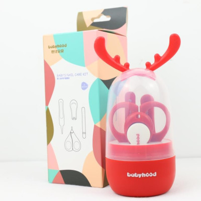 Набір косметиний, манікюрний  Babyhood для новонароджених, червоний (BH-901R)