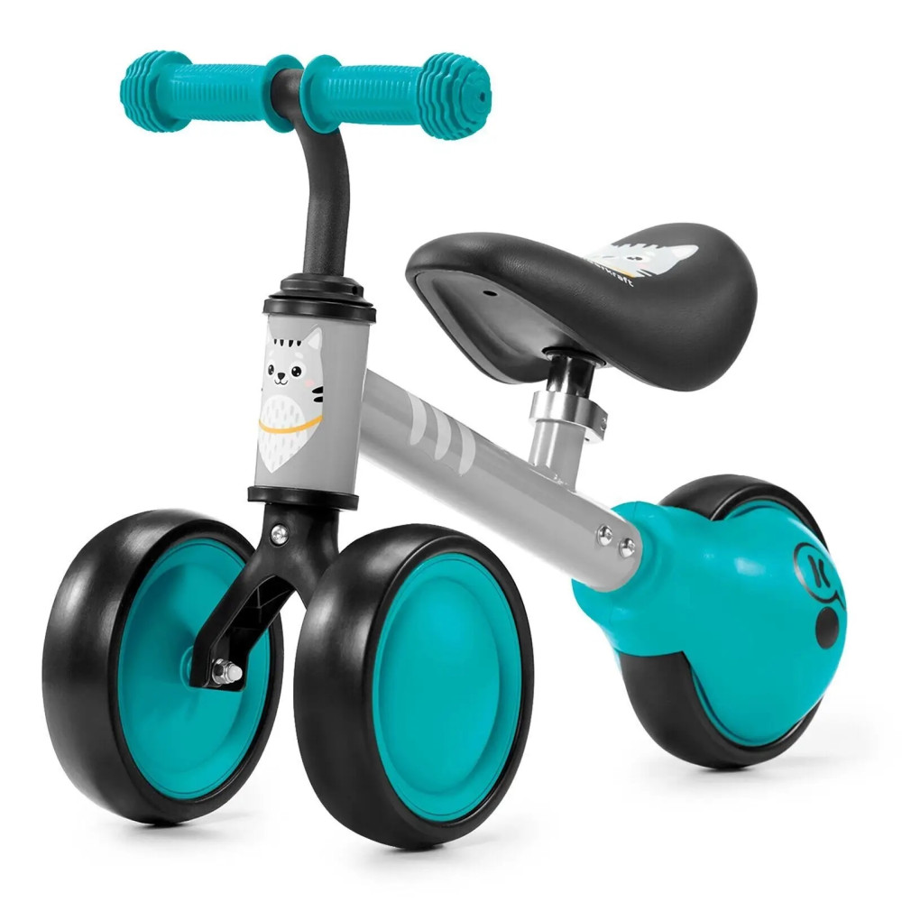 Kinderkraft Cutie - триколісний міні-біговел (від 1 року, до 25 кг) • Turquoise (KKRCUTITRQ0000)