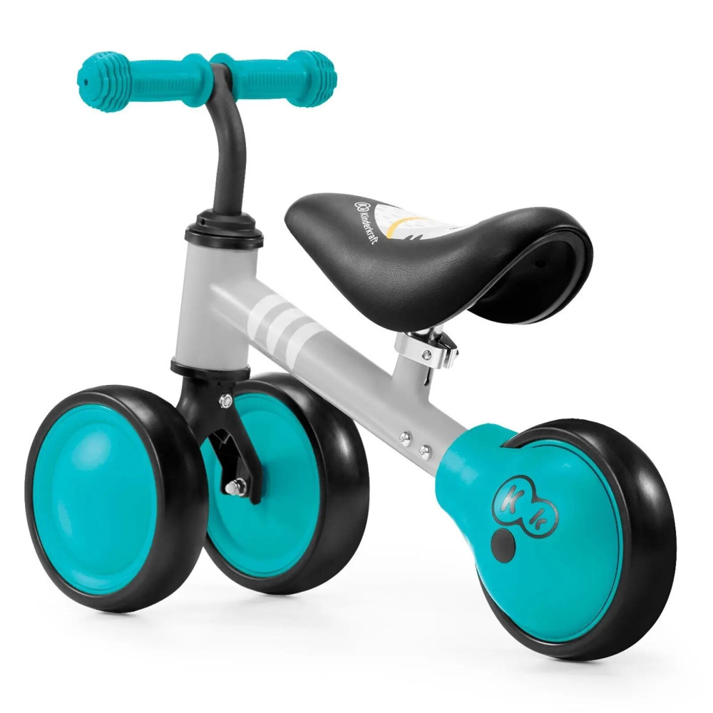 Kinderkraft Cutie - триколісний міні-біговел (від 1 року, до 25 кг) • Turquoise (KKRCUTITRQ0000)