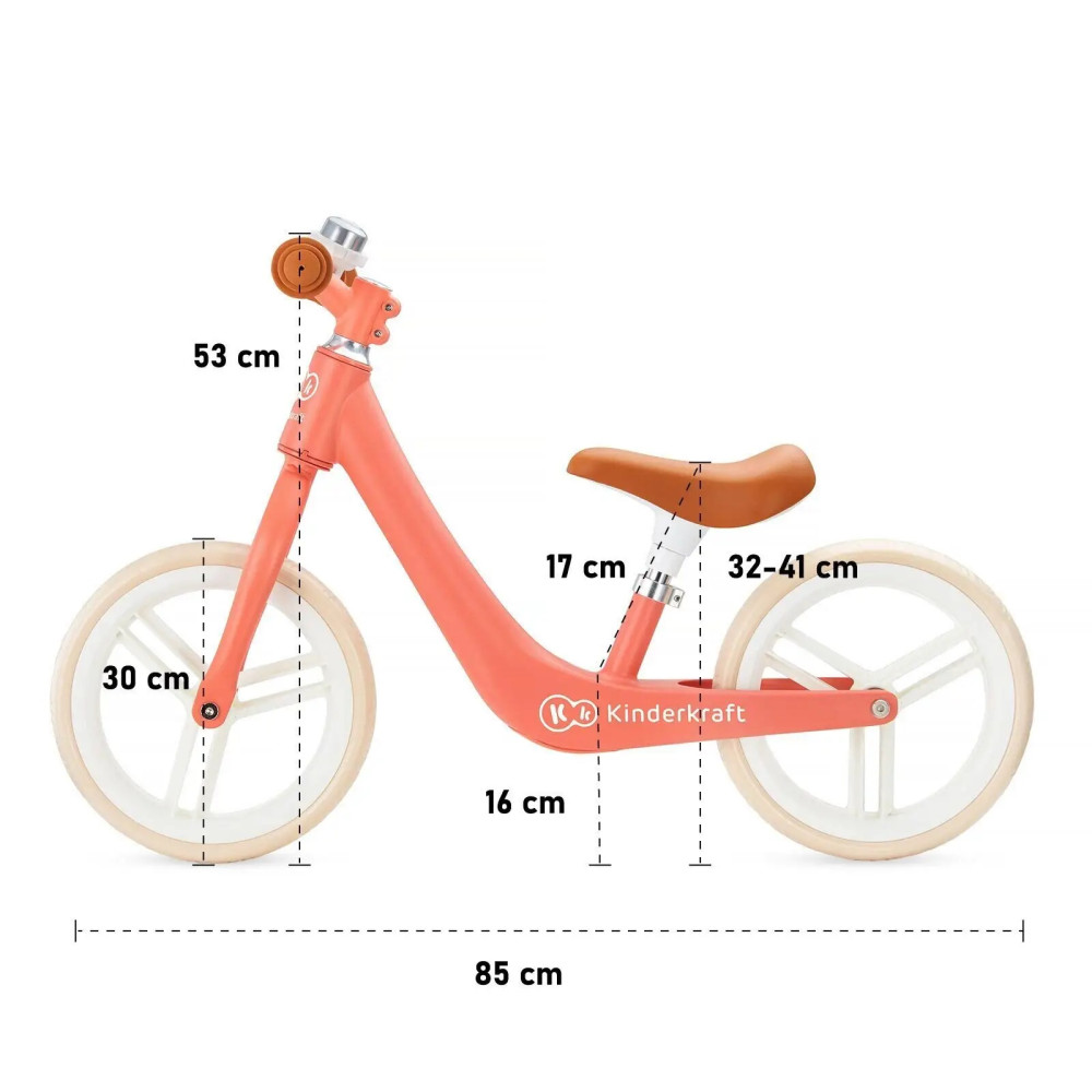 Беговел Kinderkraft Fly Plus Coral (KKRFLPLCRL0000)