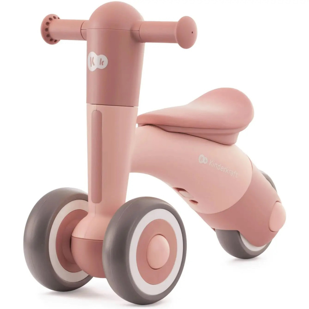 Kinderkraft Minibi - трехколёсный мини-беговел (от 1 года и 74 см роста) • Candy Pink (KRMIBI00PNK0000)
