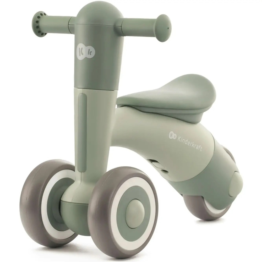 Kinderkraft Minibi - триколісний міні-біговел (від 1 року та 74 см зросту) • Leaf Green (KRMIBI00GRE0000)
