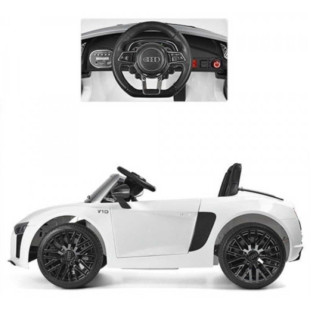 Дитячий електромобіль Audi M 3449 EBLR-1 Білий Дитячий електромобіль Audi M 3449 EBLR-1 Білий