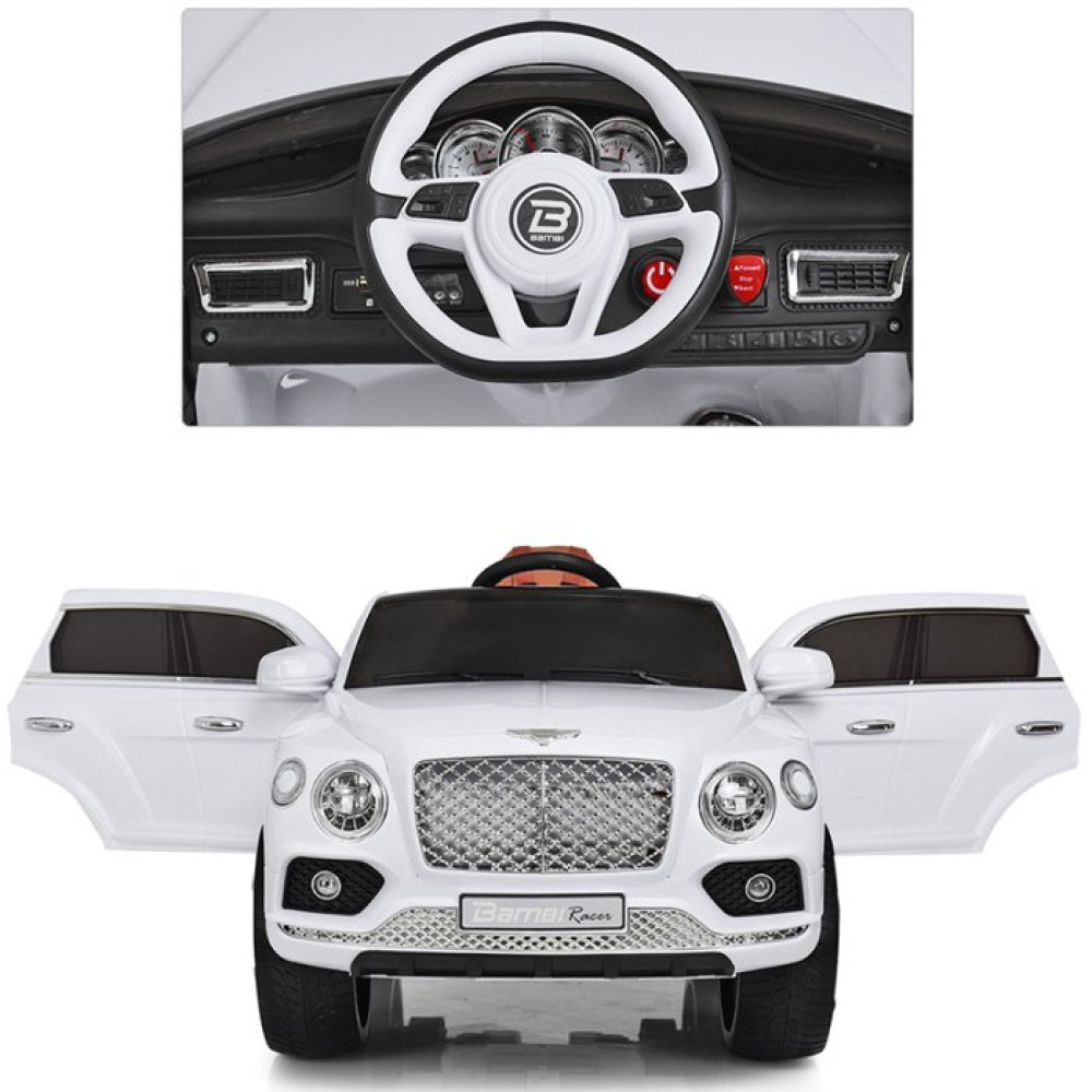 Дитячий електромобіль Bentley M 3586 EBLR-1 білий
