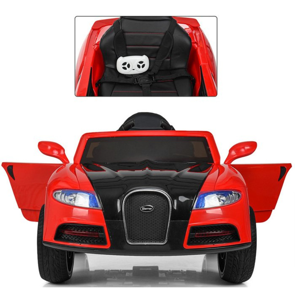 Дитячий електромобіль Bugatti M 3968 EBLR-3 червоний