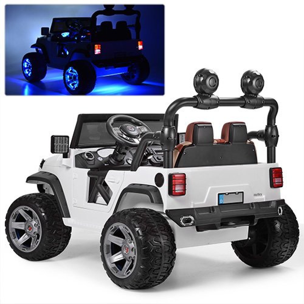 Дитячий електромобіль Джип Jeep Wrangler M 3673EBLR-1 білий