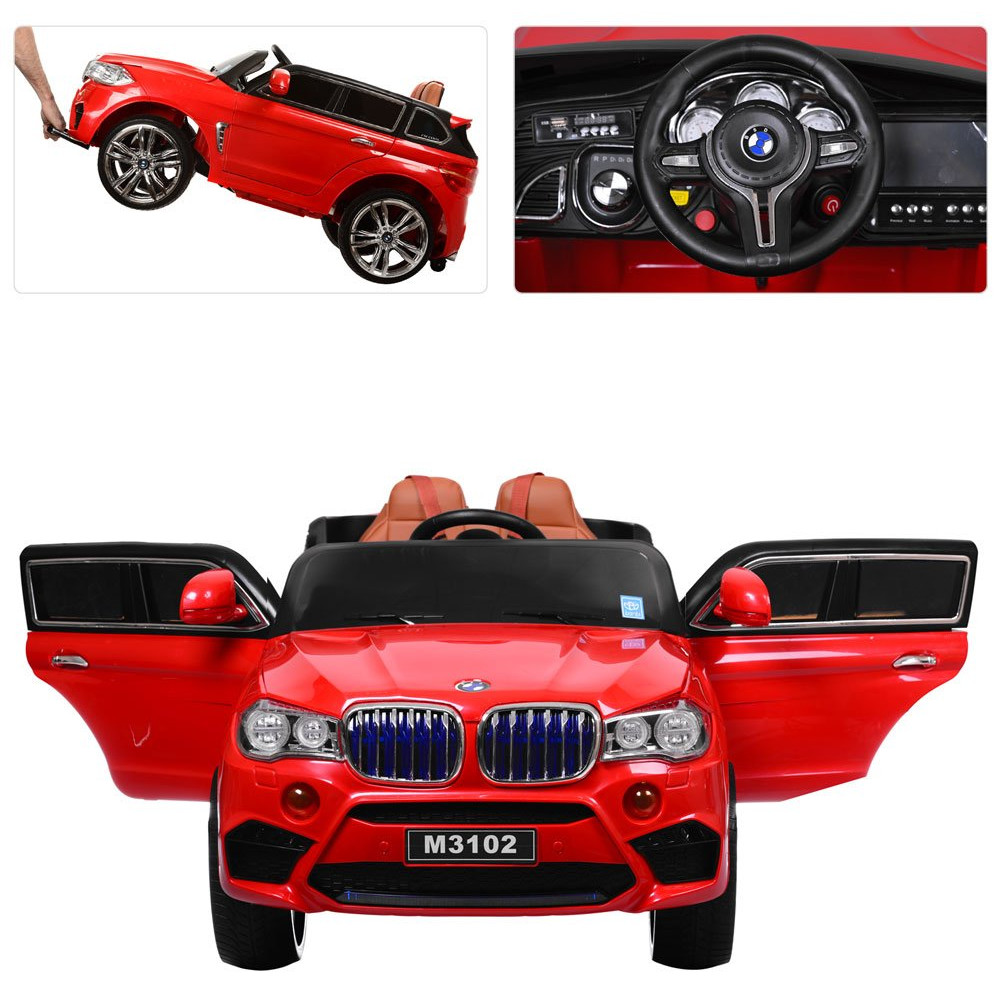 Дитячий електромобіль Джип BMW M 3102 (MP4) EBLR-3 червоний Дитячий електромобіль Джип BMW M 3102 (MP4) EBLR-3 червоний