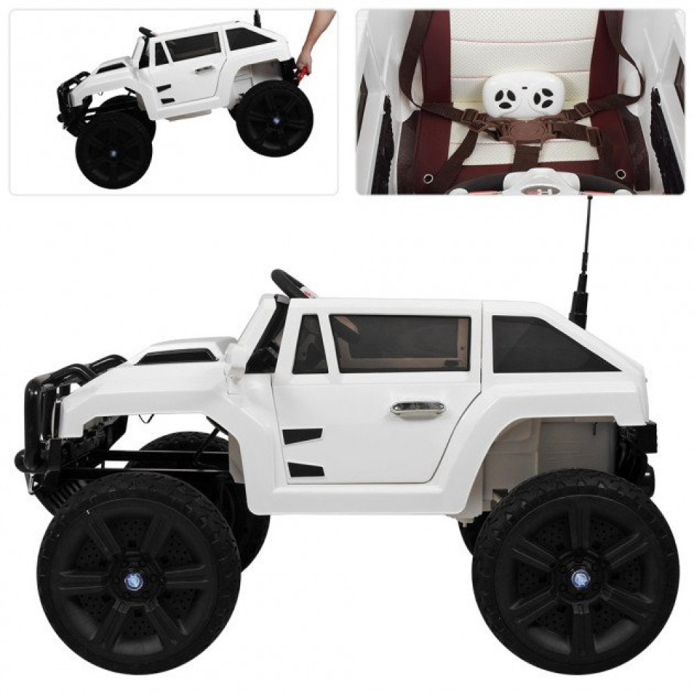 Дитячий електромобіль Джип Hummer M 3570 EBLR-1 білий Дитячий електромобіль Джип Hummer M 3570 EBLR-1 білий
