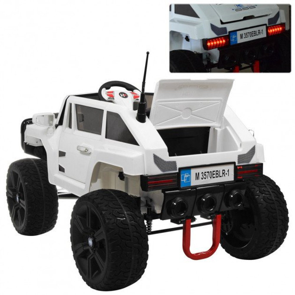 Дитячий електромобіль Джип Hummer M 3570 EBLR-1 білий Дитячий електромобіль Джип Hummer M 3570 EBLR-1 білий