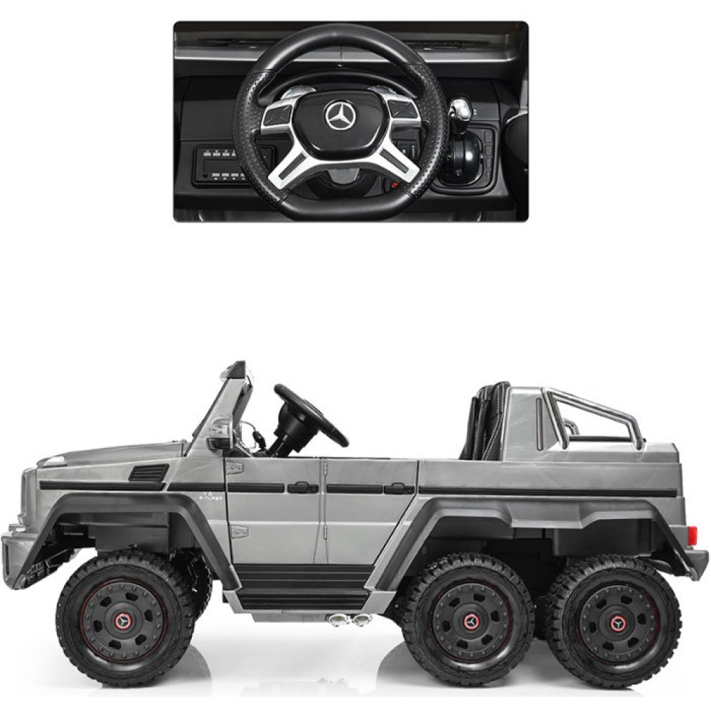 Дитячий електромобіль Джип Mercedes G63 M 3962 ABLR-11 сірий