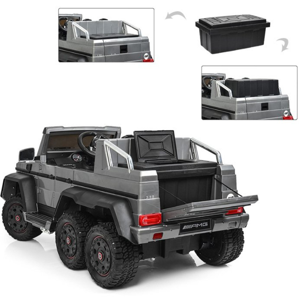 Дитячий електромобіль Джип Mercedes G63 M 3962 ABLR-11 сірий
