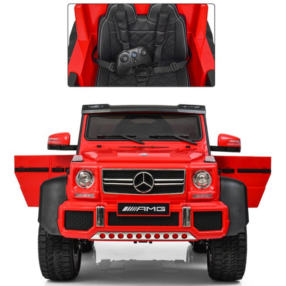 Дитячий електромобіль Джип Mercedes G63 M 3962 ABLR-3 червоний