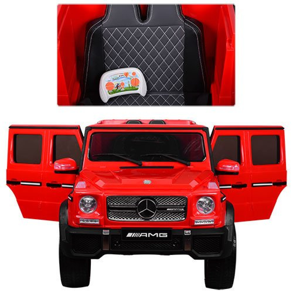 Дитячий електромобіль Джип Mercedes G65 AMG M 3567 EBLR-3 (4WD) червоний