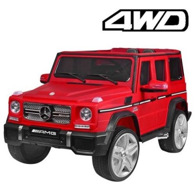 Детский электромобиль Джип Mercedes G65 AMG M 3567 EBLRM-3 (4WD) красный
