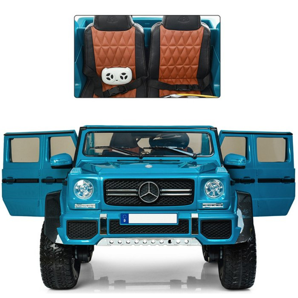 Дитячий електромобіль Джип Mercedes M 4000 EBLR-4 синій