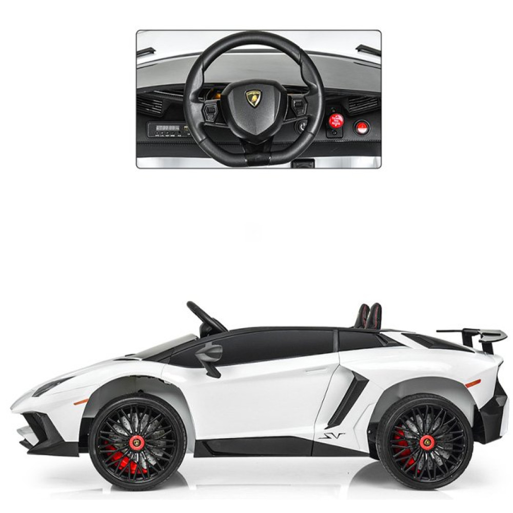 Дитячий електромобіль Lamborghini M 3903 EBLR-1 білий