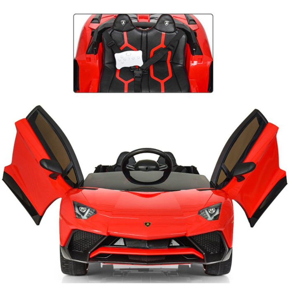 Дитячий електромобіль Lamborghini M 3903 EBLR-3 червоний Дитячий електромобіль Lamborghini M 3903 EBLR-3 червоний