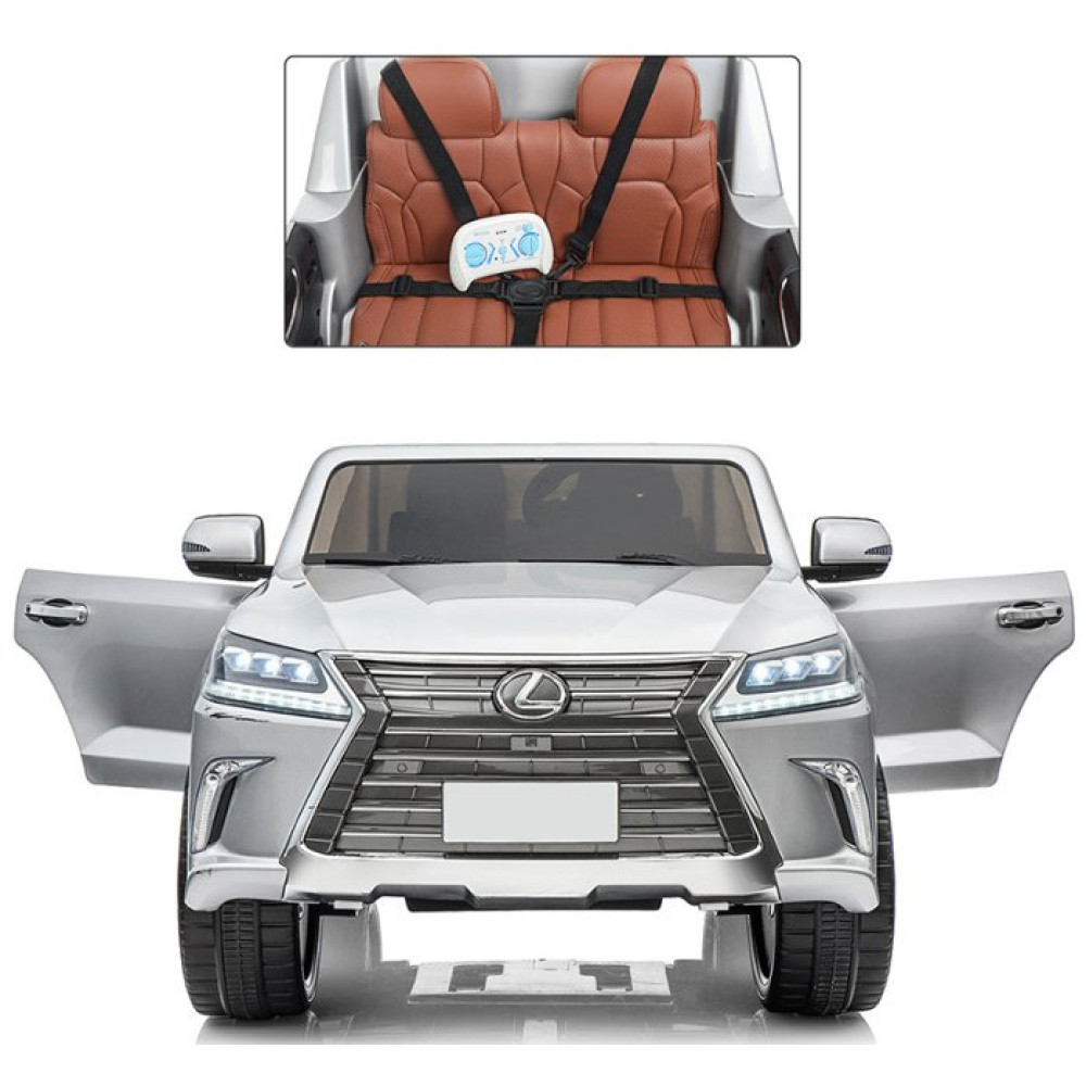 Дитячий електромобіль Lexus M 3906 EBLRS-11 сріблястий Дитячий електромобіль Lexus M 3906 EBLRS-11 сріблястий