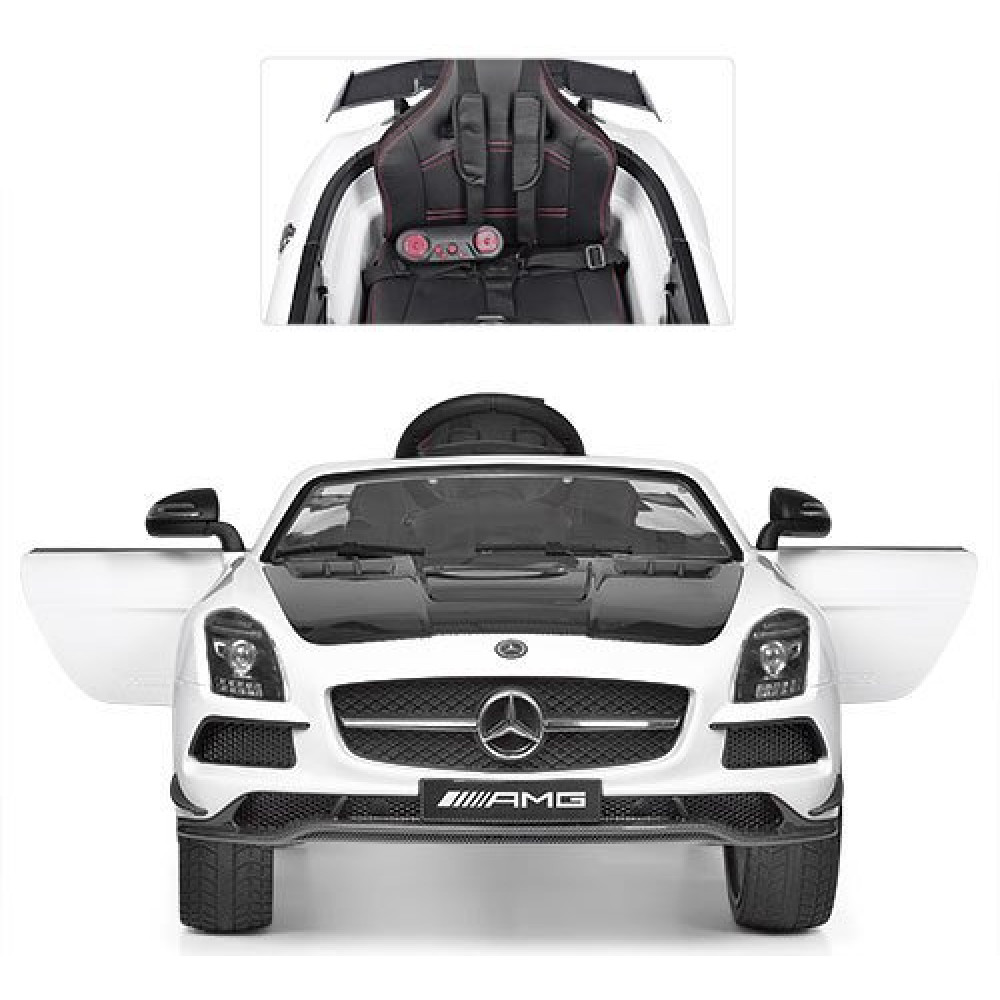Дитячий електромобіль Mercedes M 2760 EBLR-1-2 білий-карбон