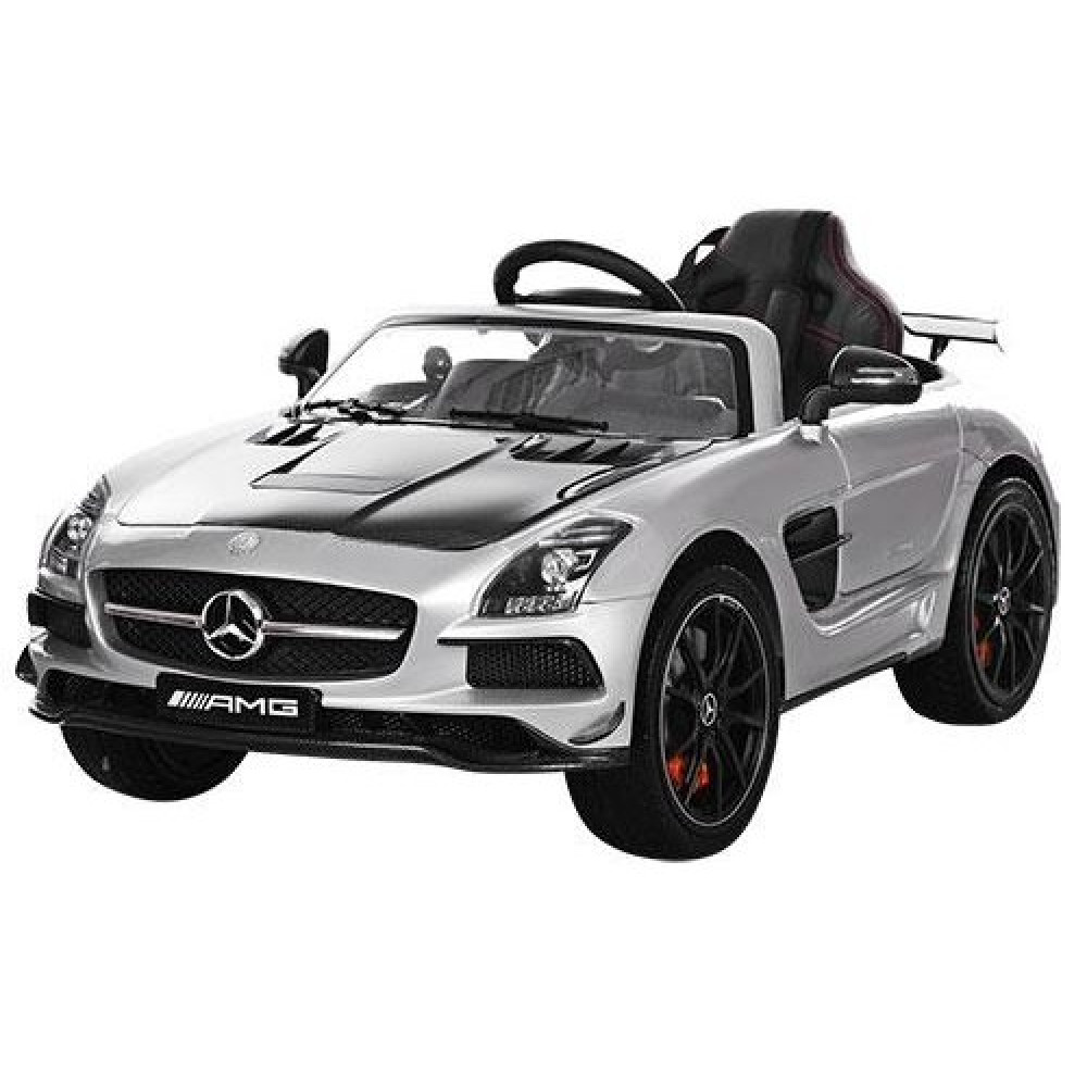 Дитячий електромобіль Mercedes M 2760 EBLRS-11-2 сріблястий-карбон