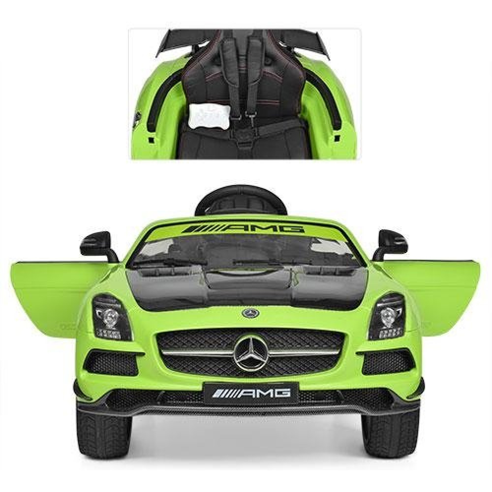 Дитячий електромобіль Mercedes M 2760 EBLR-5-2 зелений-карбон Дитячий електромобіль Mercedes M 2760 EBLR-5-2 зелений-карбон