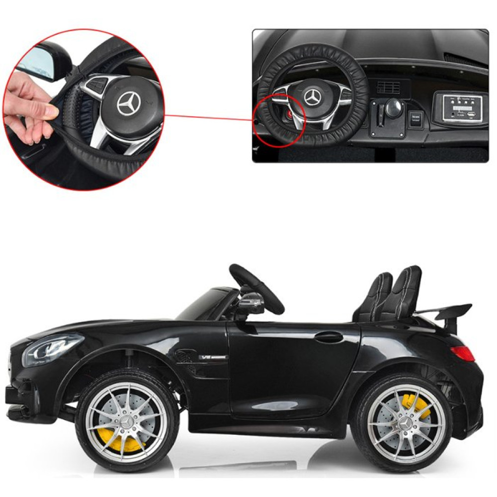 Дитячий електромобіль Mercedes M 3905 EBLR-2 чорний Дитячий електромобіль Mercedes M 3905 EBLR-2 чорний
