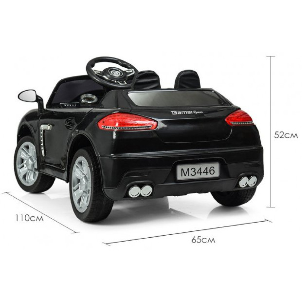 Дитячий електромобіль Porsche M 3446 EBLR-2 Чорний