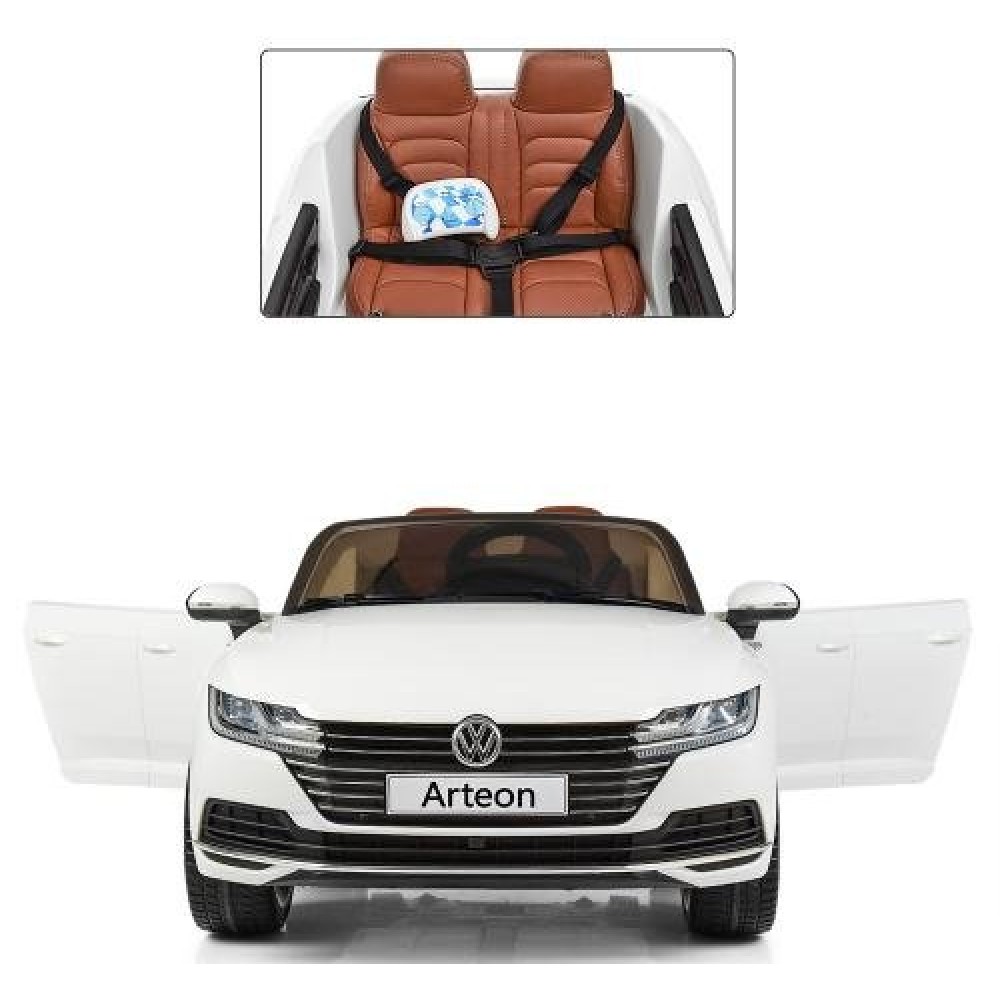 Дитячий електромобіль Volkswagen Arteon M 3993 EBLR-1 білий