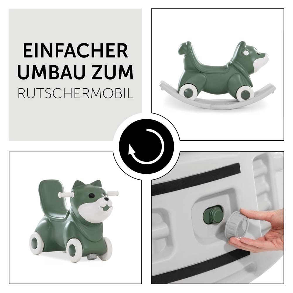 Качель-каталка 3 в 1 Hauck 1st Rocker Fox Green (80500-2) Качель-каталка 3 в 1 Hauck 1st Rocker Fox Green (80500-2)