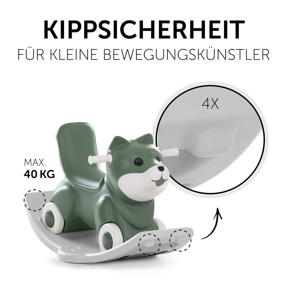 Качель-каталка 3 в 1 Hauck 1st Rocker Fox Green (80500-2) Качель-каталка 3 в 1 Hauck 1st Rocker Fox Green (80500-2)