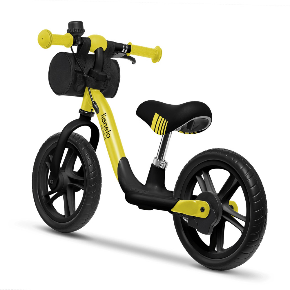 Двухколесный детский беговел Lionelo Arie Yellow lemon