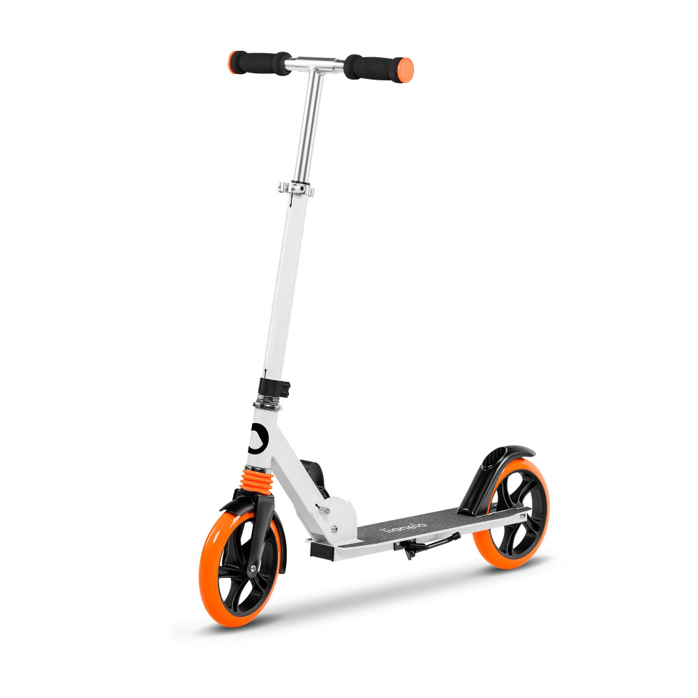 Двухколесный детский самокат Lionelo Luca White Orange