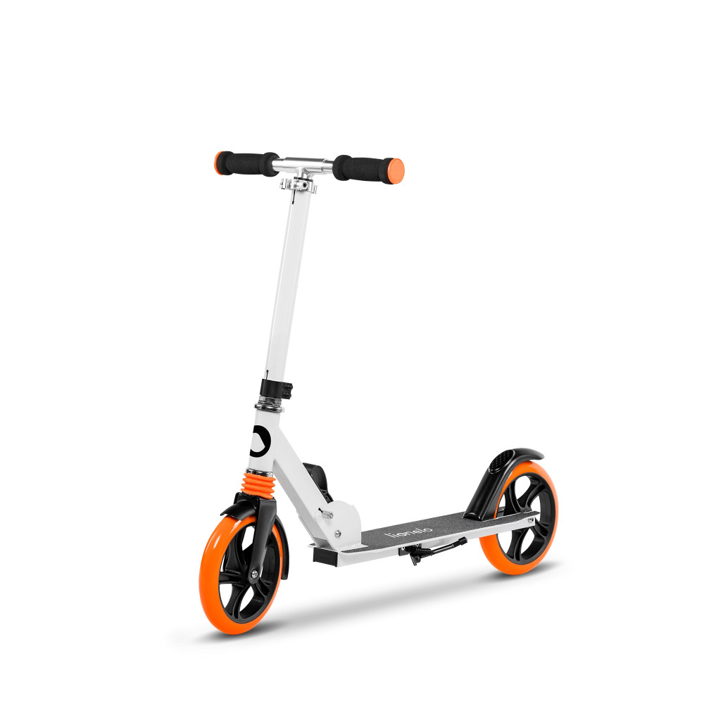 Двухколесный детский самокат Lionelo Luca White Orange