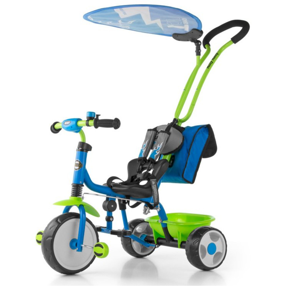Велосипед триколісний Milly Mally Bobi Deluxe Blue-Green