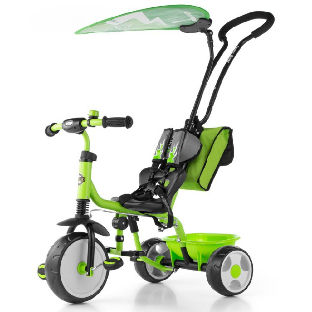 Велосипед триколісний Milly Mally Bobi Deluxe Green