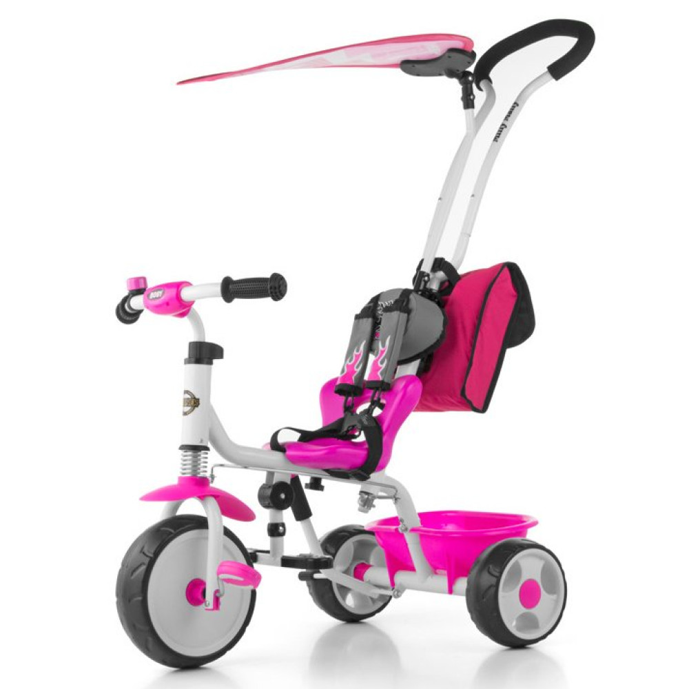 Велосипед триколісний Milly Mally Bobi Deluxe Pink