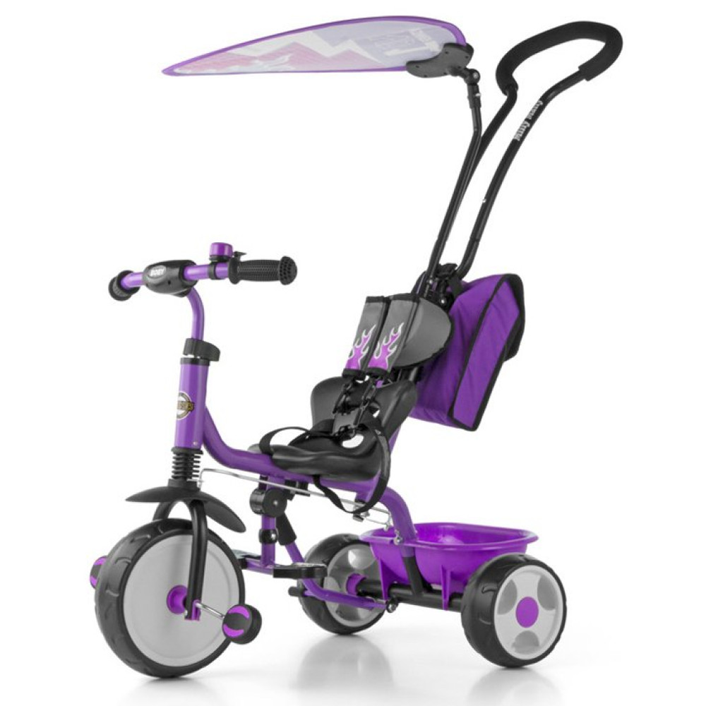 Велосипед триколісний Milly Mally Bobi Deluxe Violet
