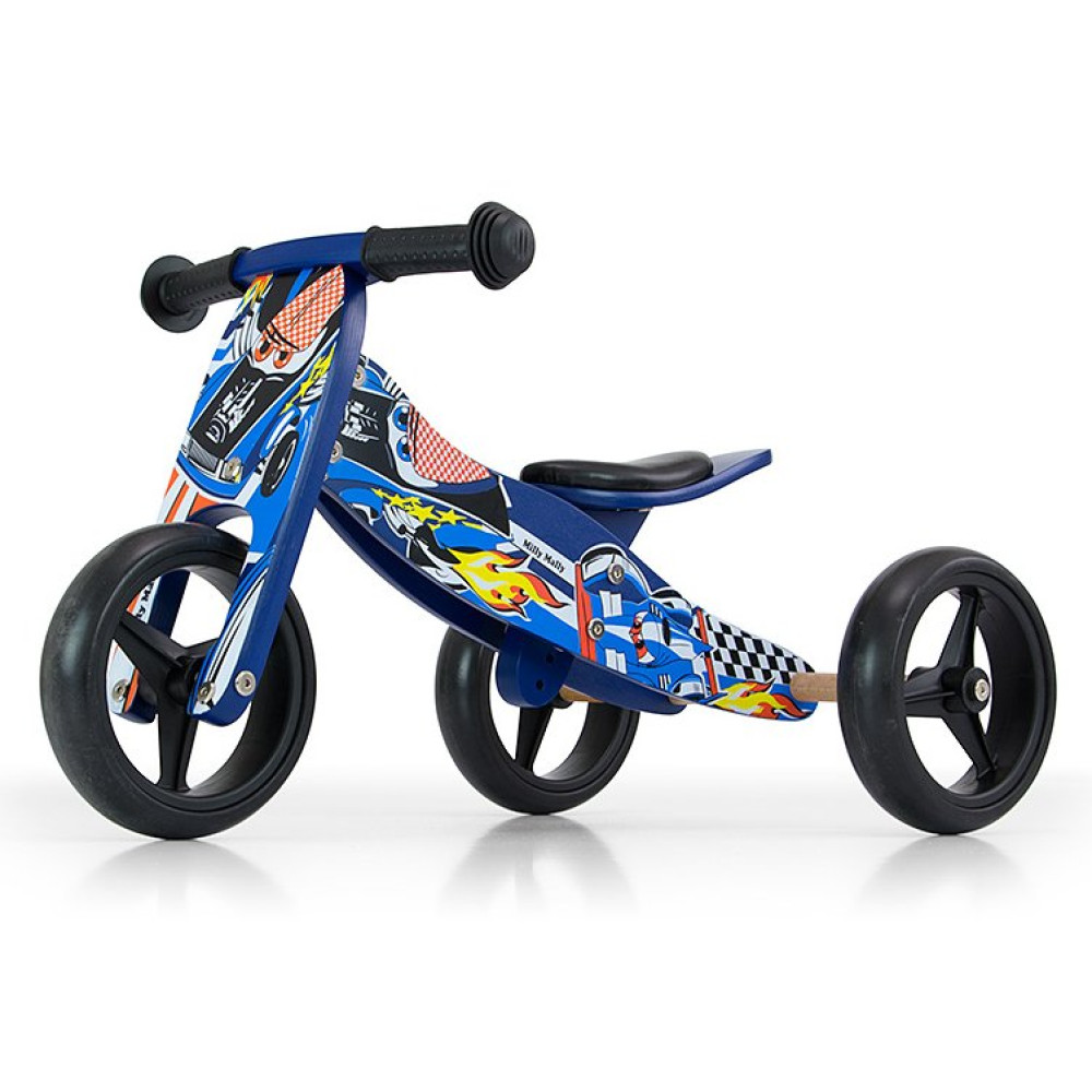 Беговел 2 в 1 Milly Mally Jake Blue Cars
