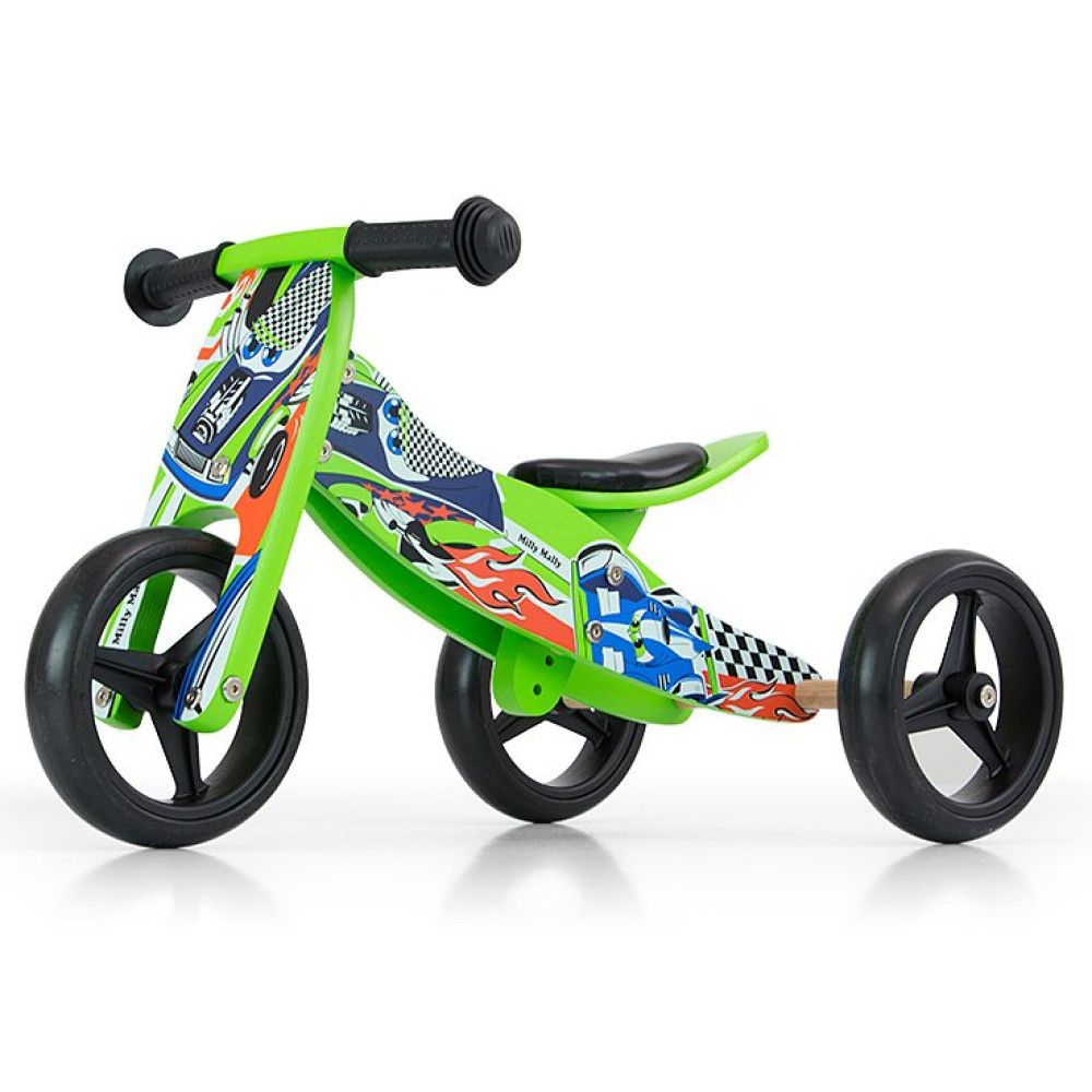 Біговел 2 в 1 Milly Mally Jake Green Cars